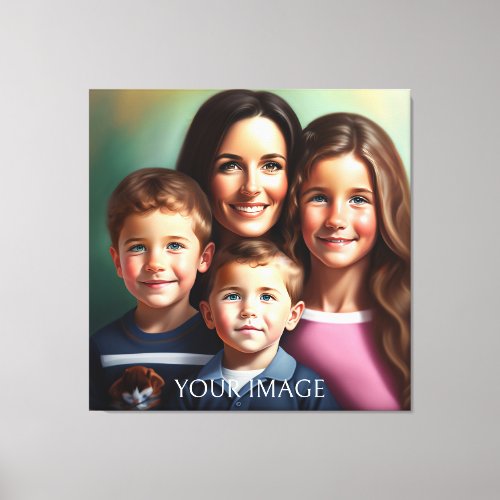 large canvas print for family photo