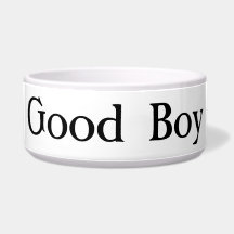 Large Ceramic Good Boy Pet Bowl for Your Good Boy