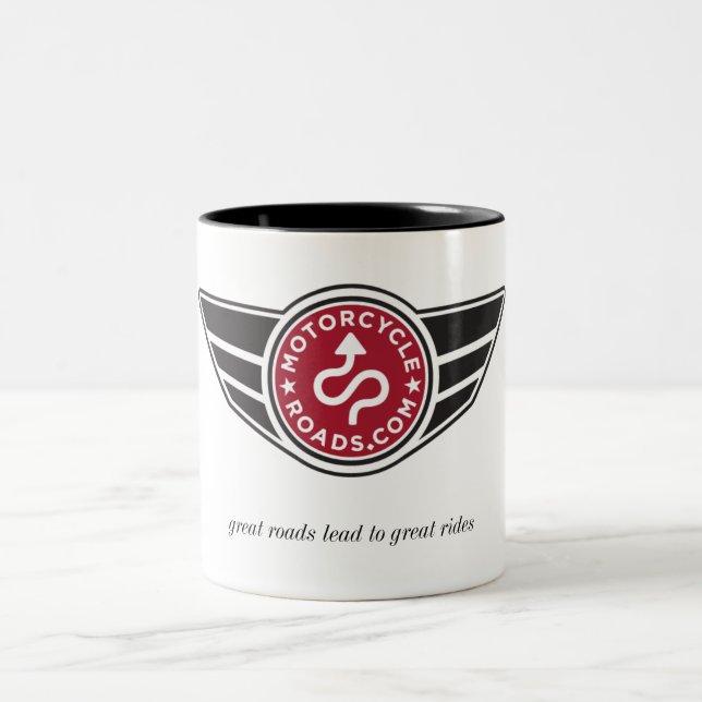 Large ceramic mug with red MCR logo (Center)
