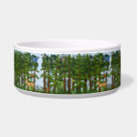 Large Ceramic Pet Bowl<br><div class="desc">Your pet will love you for choosing this item designed with a wrap around forest. Dogs... trees,  you get it.  With Zazzle you can personalize this item for instance,  your pets name can be applied. I suggest white lettering would show up really well.</div>