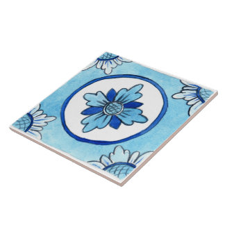 Large ceramic tile Sicilian-style “Castellammare”