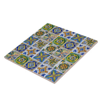 Large ceramic tile Sicilian-style “Sicilian Mix”