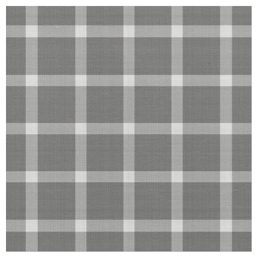 large charcoal, gray, & white buffalo check plaid fabric