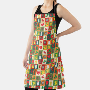 Large Checkered Apron