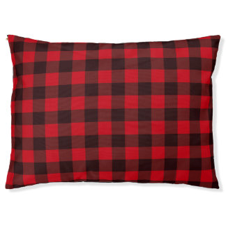 Large Checkered Outdoor Dog Bed