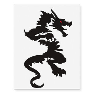 Large Chinese dragon temporary tattoo