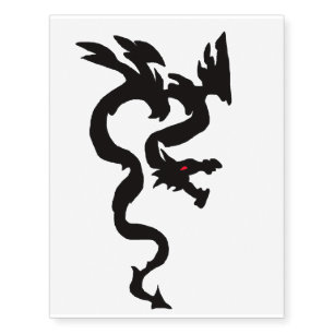 Large Chinese dragon temporary tattoo