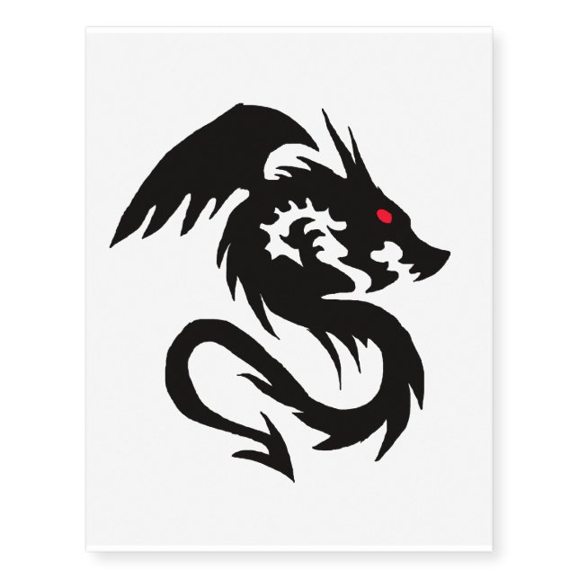 Large Chinese dragon temporary tattoo (Front)