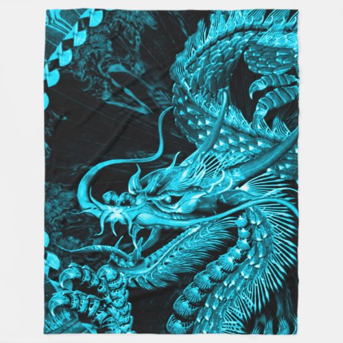 Large Chinese Immortal Astral Dragon Art Blanket