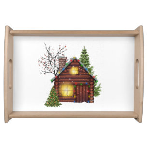 Large Christmas Serving Tray