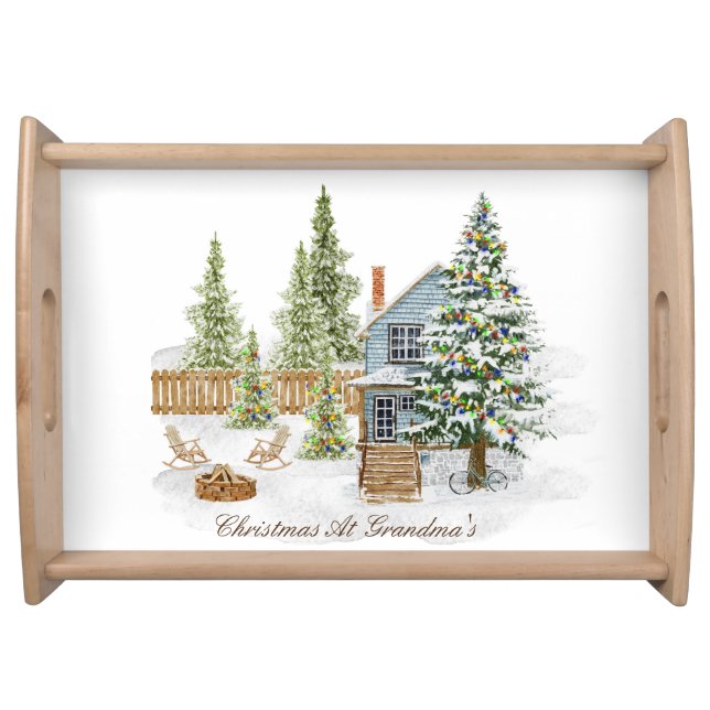 Large Christmas Serving Tray (Front)