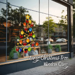Large Christmas Tree Window Cling<br><div class="desc">Transform your windows into a breathtaking holiday display with our Large Christmas Tree Window Cling. This impressive cling features a beautifully designed and highly detailed Christmas tree, perfect for adding a touch of festive charm to your home or office. The large size of the cling makes it a striking centerpiece...</div>