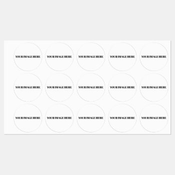Large Circle Adhesive / Waterproof Label by jabcreations at Zazzle