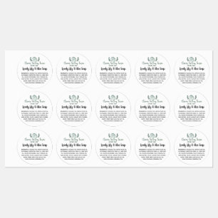 Large Circle Adhesive / Waterproof Label
