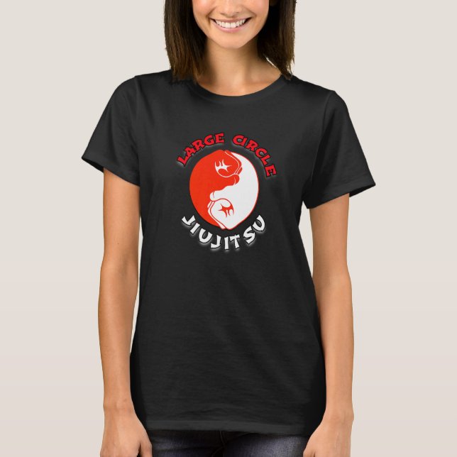 Large Circle Jiujitsu  T-Shirt (Front)