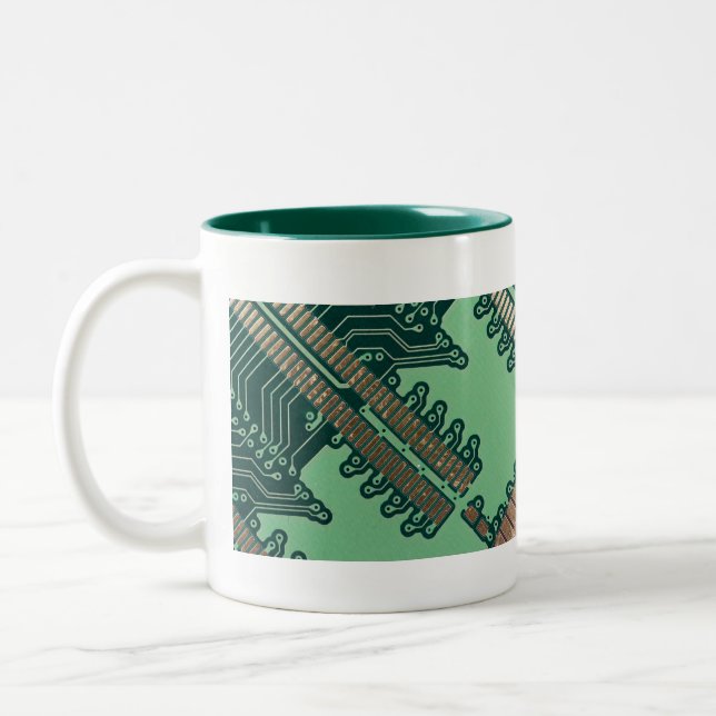 Large Circuit Board Mug (Left)