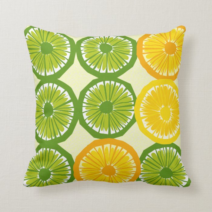 Large Citrus Slices Pillow