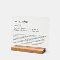 Large Clear Art Gallery Art Exhibit Plaques