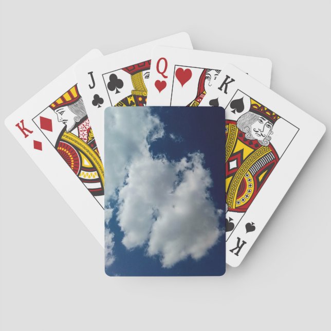 Large cloud poker cards (Back)