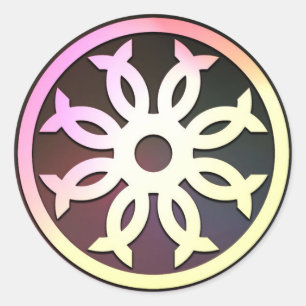 Large CoC Crest (Colorful) Classic Round Sticker