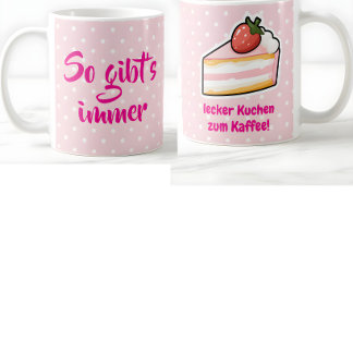 Large coffee and cake coffee mug, Funny Giant Coffee Mug