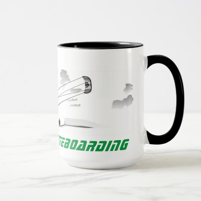 Large Coffee Mug - Kitesurfing (Right)