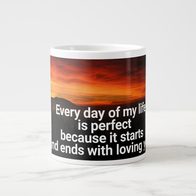 Large Coffee Mug With Love Quote (Front)