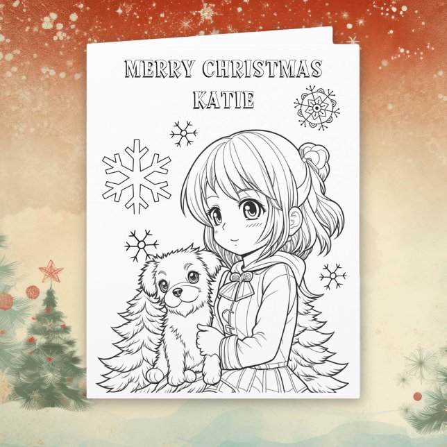 Large Color Me Christmas Card for Kids (Creator Uploaded)