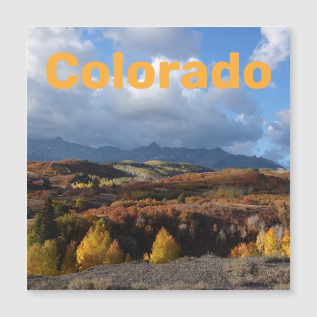 Large Colorado Colors Decorative Magnet (Front)