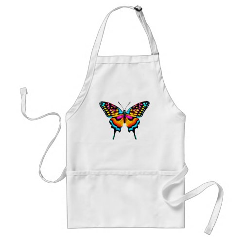 Large Colorful Swallowtail Butterfly Adult Apron