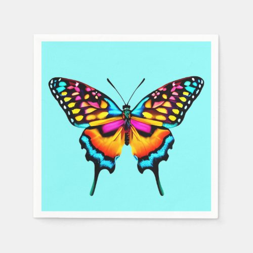 Large Colorful Swallowtail Butterfly Napkins