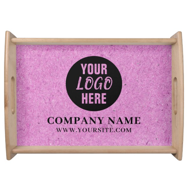 Large Company Logo Business  Serving Tray (Front)