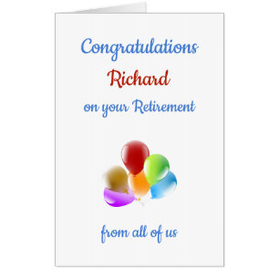 Large Congratulations on your Retirement Card