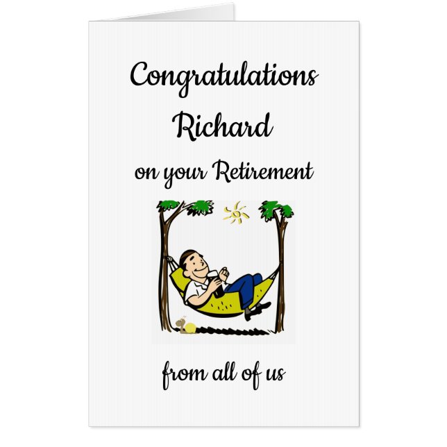 Large Congratulations on your Retirement Card (Front)