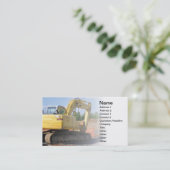 large construction equipment business card (Standing Front)