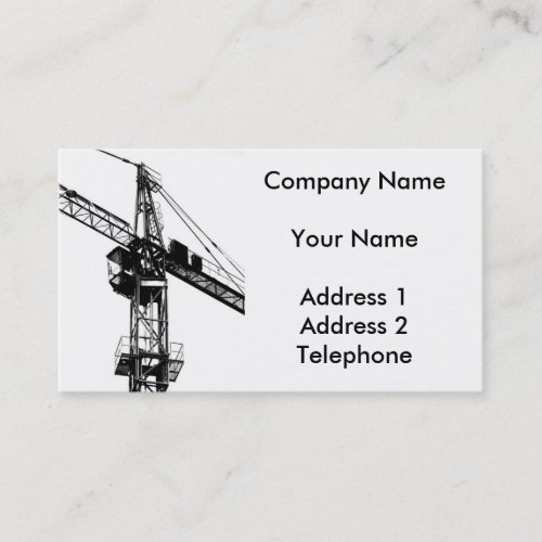 Large Crane Business Card