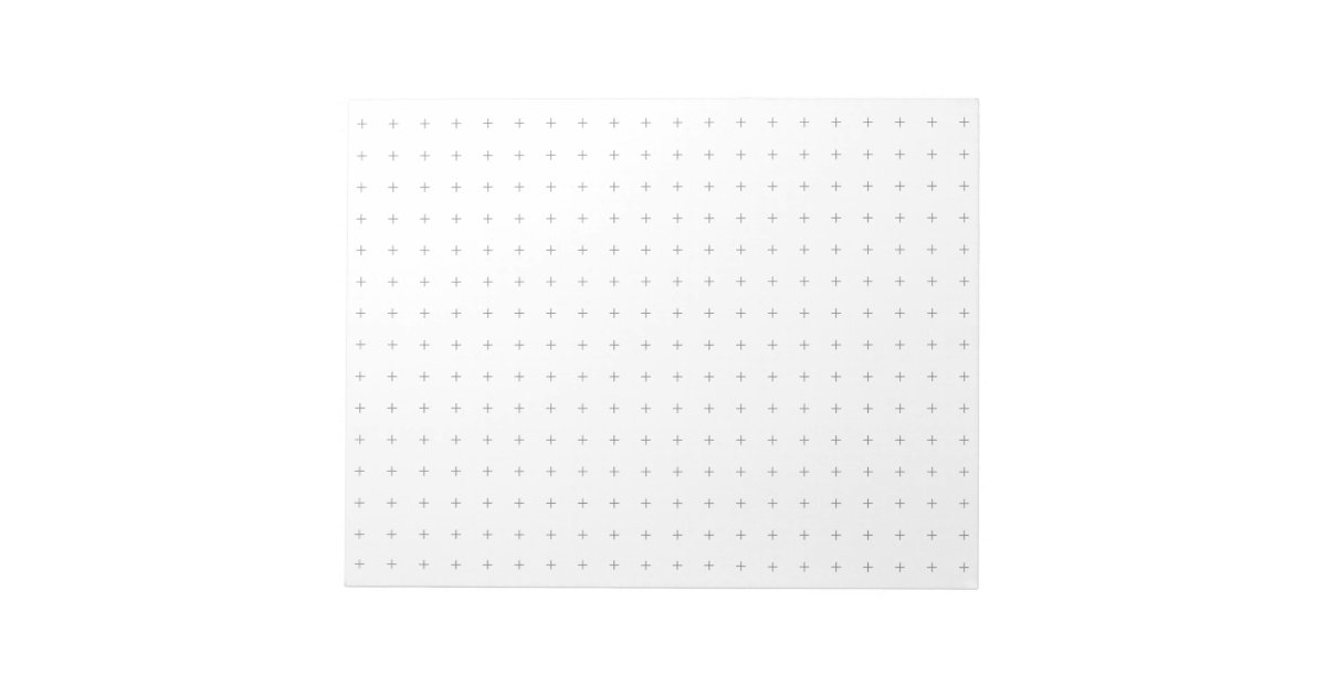 Large Cross Graph Paper Note Pad