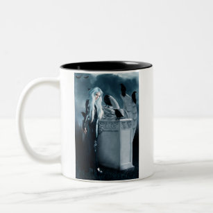 Large Crow Witch Mug