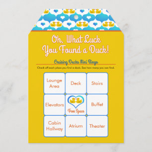 Large Cruising Ducks Pre-Printed Tags with Bingo