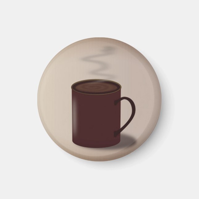 Large cup of hot chocolate magnet (Front)