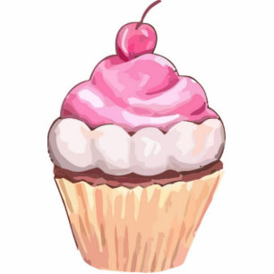 Large Cupcake Magnets - Sweet Gifts - Fridge Art Statuette