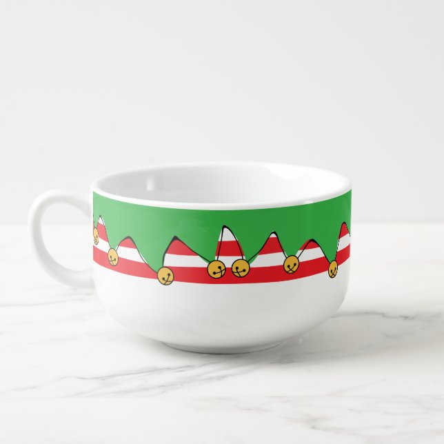 Large Cuppa Elf! Hot Coacoa or  Soup Mug (Right)