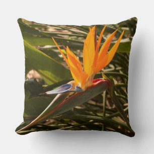 Large Custom Bird of Paradise Throw Pillow