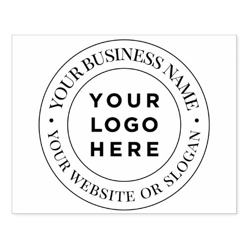 Large Custom Business Logo Promotional Rubber Stamp