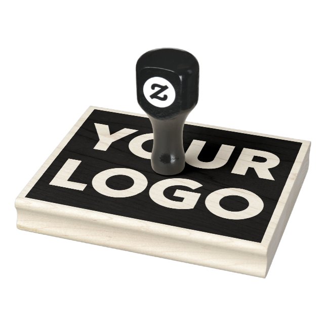 Large Custom Business Logo Rubber Stamp (Stamp)