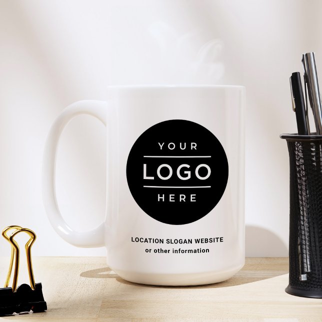 Large Custom Business Name and Logo 15 oz Coffee Mug (Creator Uploaded)
