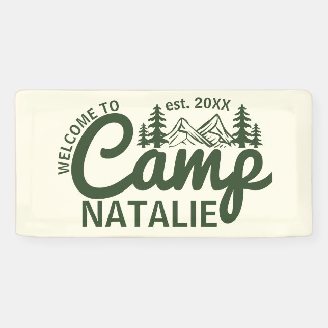 Large Custom Camp Bachelorette Party Cool Welcome Banner (Horizontal)
