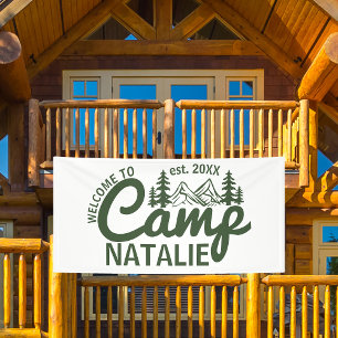 Large Custom Camp Bachelorette Party Cool Welcome Banner