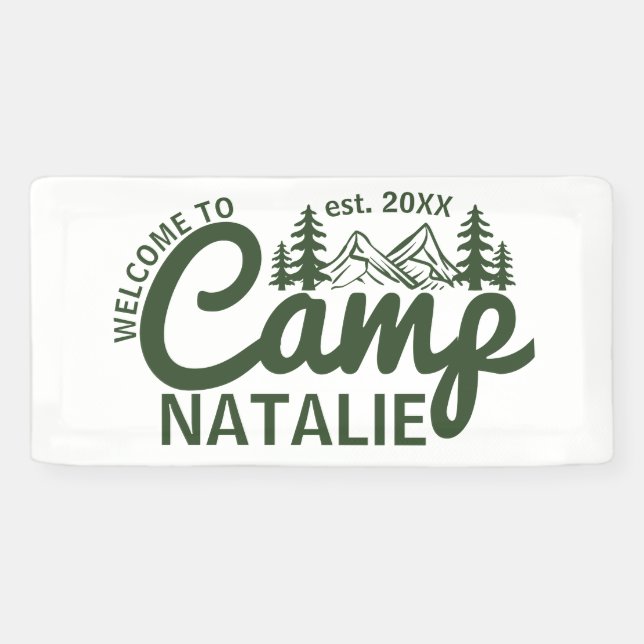 Large Custom Camp Bachelorette Party Cool Welcome Banner (Horizontal)