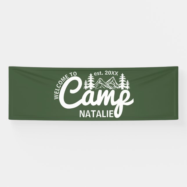 Large Custom Camp Bachelorette Party Cool Welcome Banner (Horizontal)